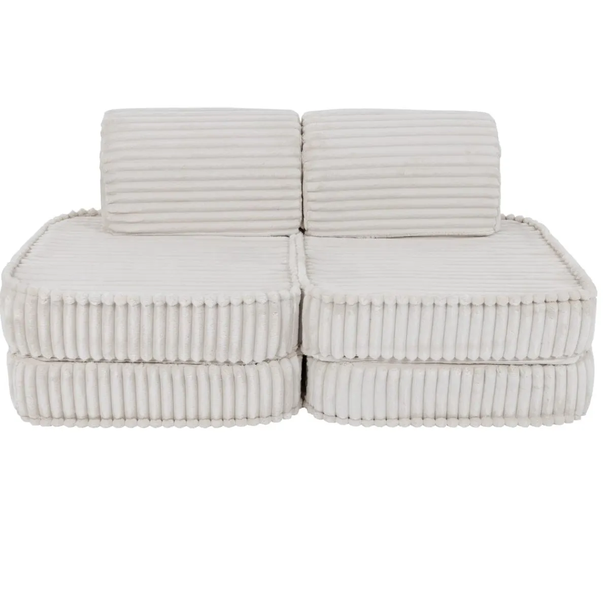 Best - Sofá Infantil Churros Pocket Basic Color Blanco Algodón Entretenimiento·Hamacas Y Columpios|Estilo De Vida