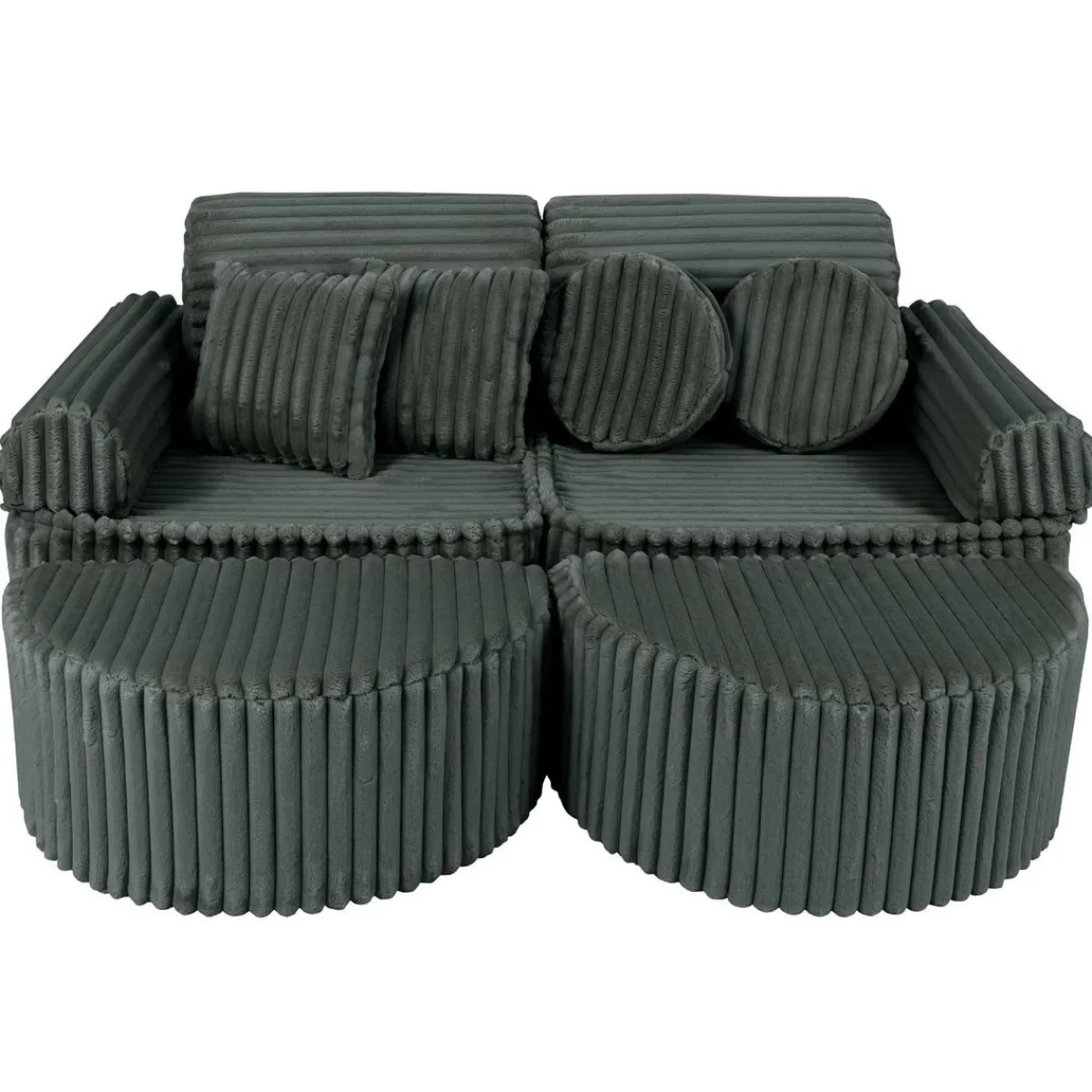 New - Sofá Infantil Churros Pocket Max Color Verde Pine Forest Entretenimiento·Hamacas Y Columpios|Estilo De Vida
