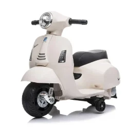 New Mini Vespa blanca 6V Vehículos De Batería O A Pedales