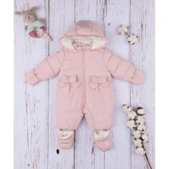 Outlet Mono de nieve para niña de nylon rosa Recién Nacido·Primeras Salidas|Primeras Salidas·Abrigos Y Plumíferos