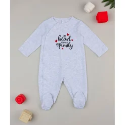 Clearance Mono unisex gris con escritura Recién Nacido·Ropa Y Accesorios|Ropa Y Accesorios·Peleles