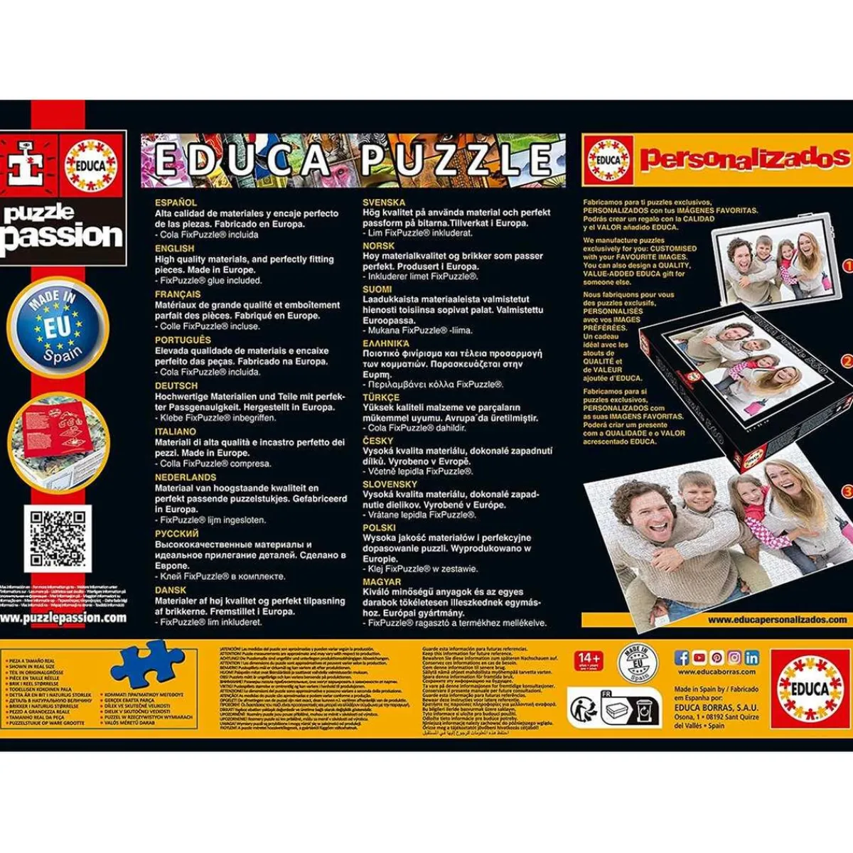 Monster High - Puzzle de 1000 piezas Monster High para adultos, 68 x 48 cm y cola Fix incluida ㅤ*EDUCA BORRAS Clearance