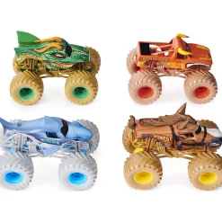 Outlet Monster Jam - Pack 4 vehículos Power Beasts Vehículos Y Circuitos