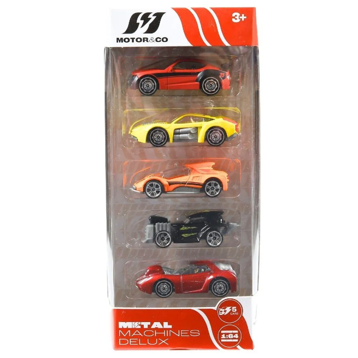 Motor & Co - Conjunto de 5 coches de metal (Varios modelos) Vehículos Y Circuitos