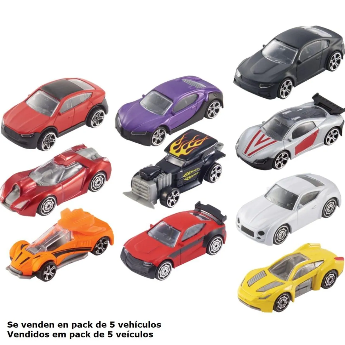 Motor & Co - Conjunto de 5 coches de metal (Varios modelos) Vehículos Y Circuitos