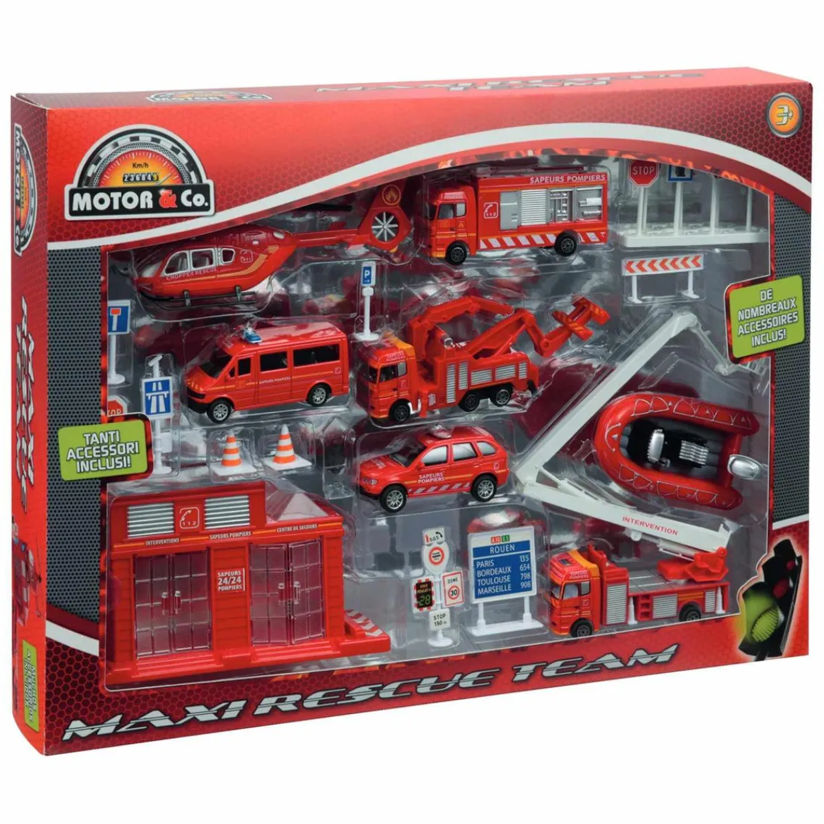 Motor & Co - Maxi Pack Vehículos Emergencia (varios modelos)*MOTORI & CO Best