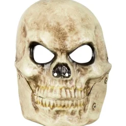 Sale Máscara facial de calavera con pino, en blanco ㅤ Disfraces|Halloween