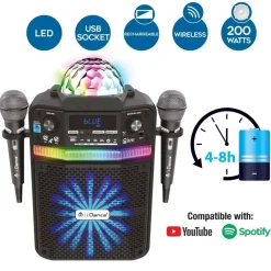 Music Star - Karaoke con dos micrófonos*MUSICSTAR Best