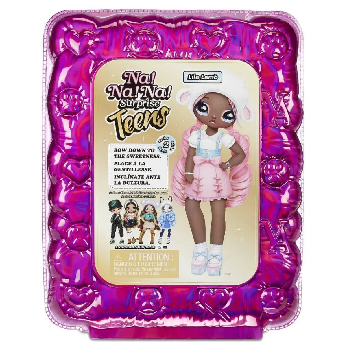 Discount Na! Na! Na! Surprise - Lila Lamb - Muñeca Teens Coleccionables Y Mini Mundos