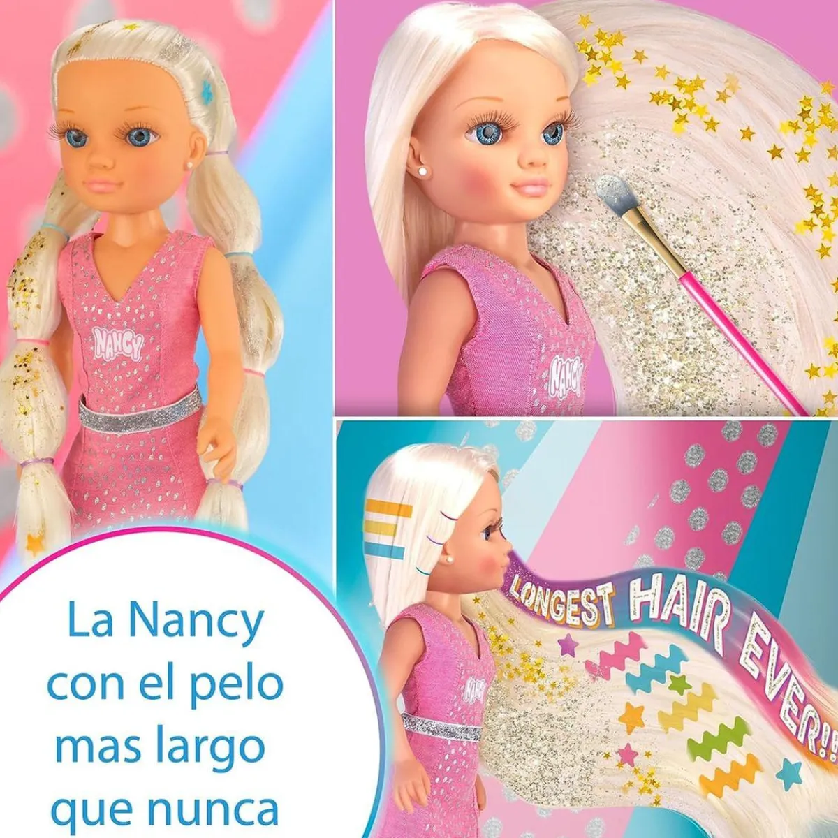 Discount - Muñeca con pelo súper largo y accesorios para crear peinados ㅤ Muñecas