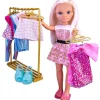 Online - Vestidor de looks con ropa y accesorios para muñeca glamurosa ㅤ Muñecas