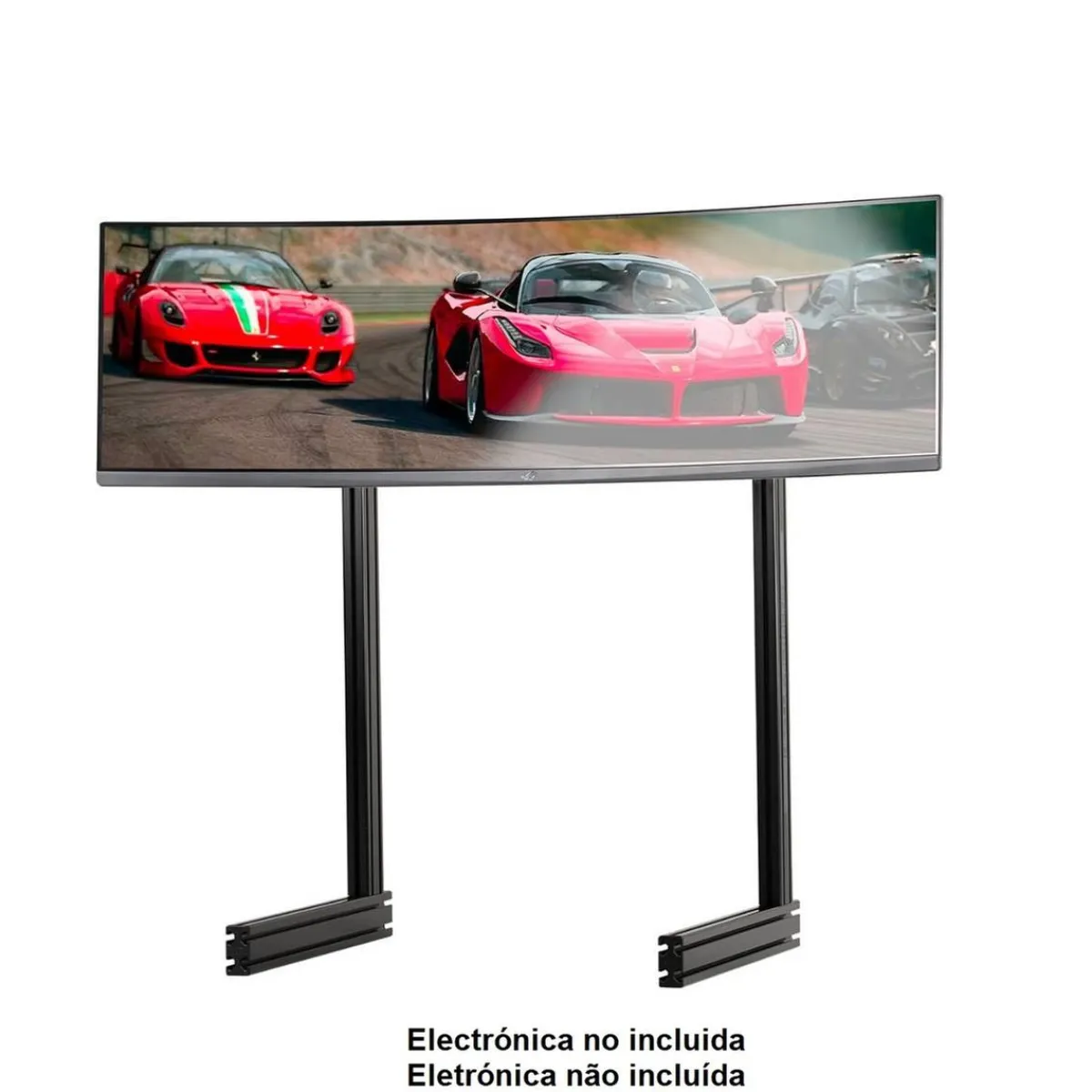 New - Soporte de monitor único Elite Black Videojuegos
