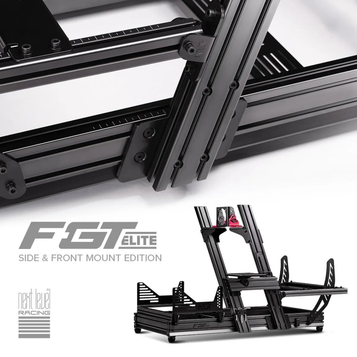 Outlet Cockpit Aluminium Simulator para sillón Gaming Front & Side Mount Edition Videojuegos