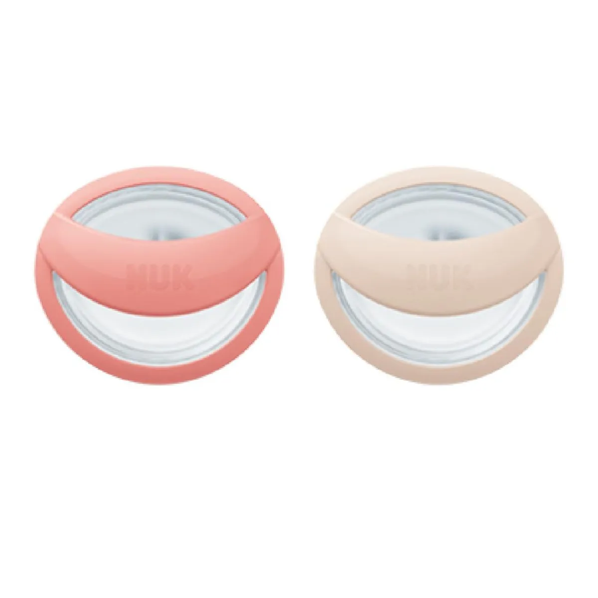 Hot - Pack 2 chupetes Mommy Feel Silicona 0-9 meses Rosa/Beige Biberones Y Chupetes·Chupetes
