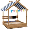 Outsunny - Arenero de madera Casita*Homcom New