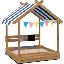 Outsunny - Arenero de madera Casita*Homcom New