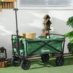 - Carro plegable con mango ajustable Verde Juguetes De Verano