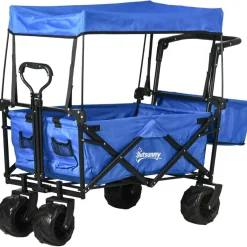 Clearance - Carro plegable con toldo Azul Juguetes De Verano