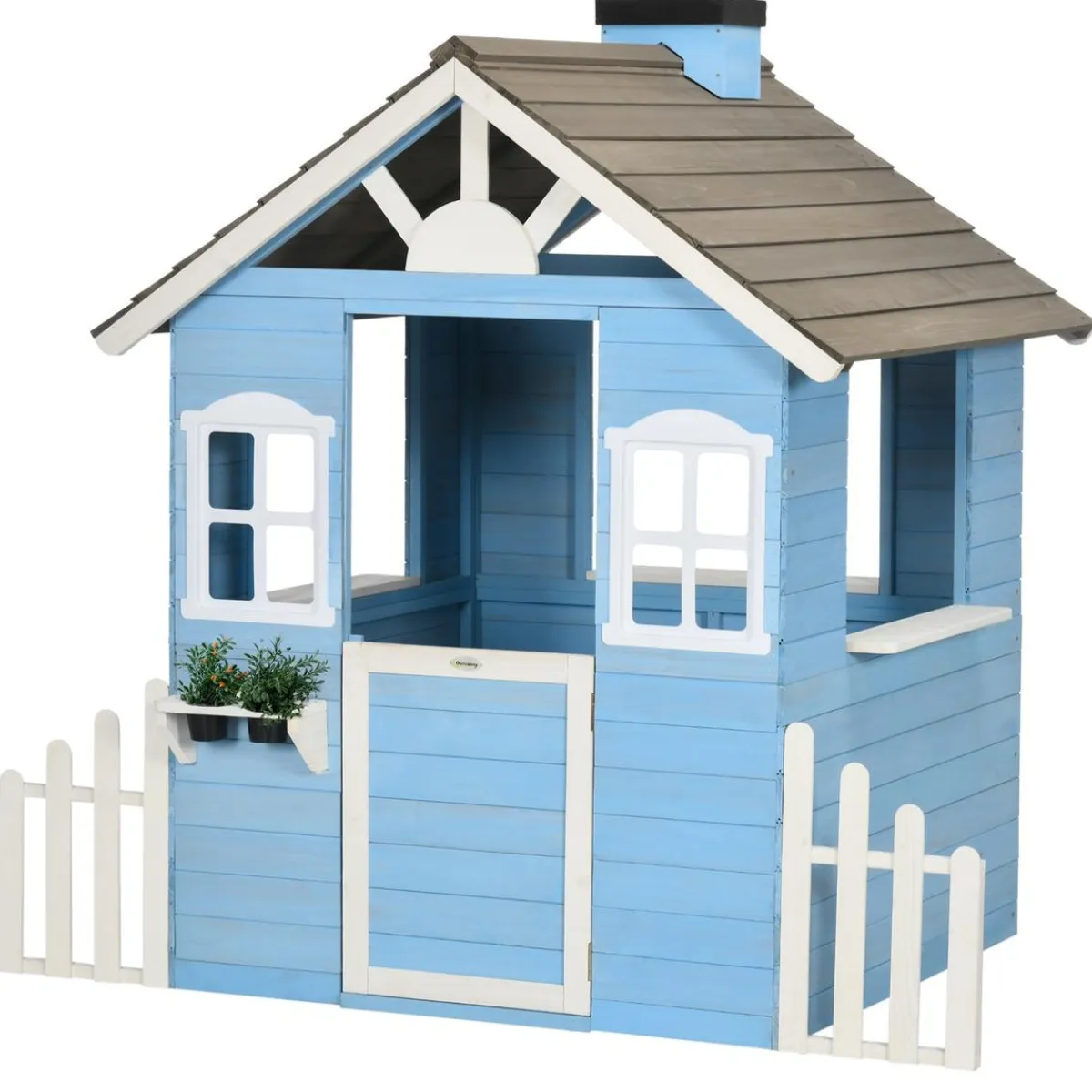 Best - Casa de madera infantil Azul Casas