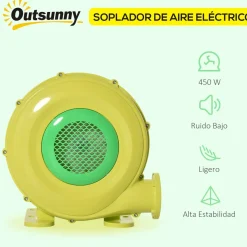 - Inflador eléctrico 450 W Juguetes De Verano