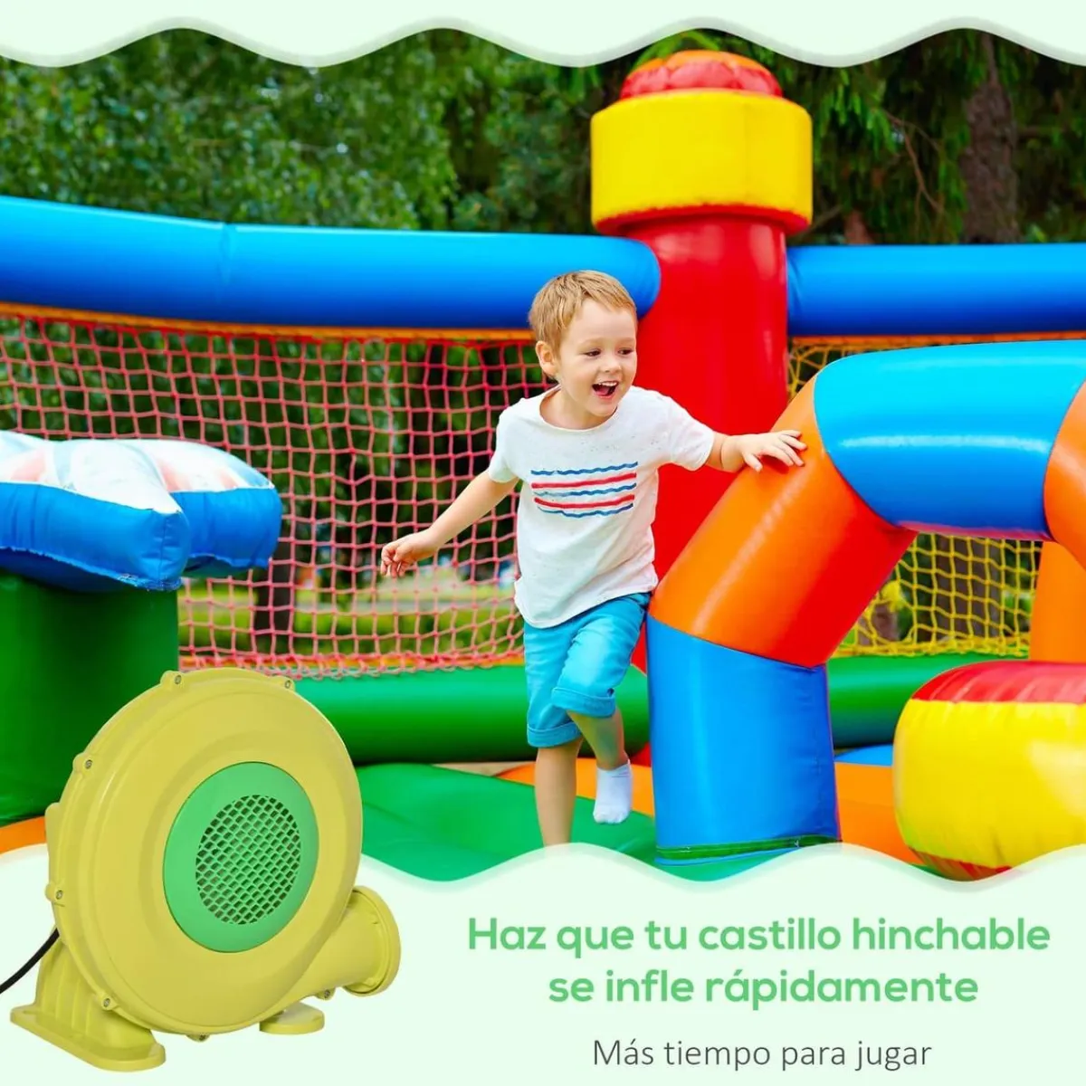 - Inflador eléctrico 450 W Juguetes De Verano