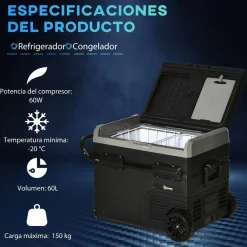 - Nevera congelador portatil 60L Negro*Outsunny Hot