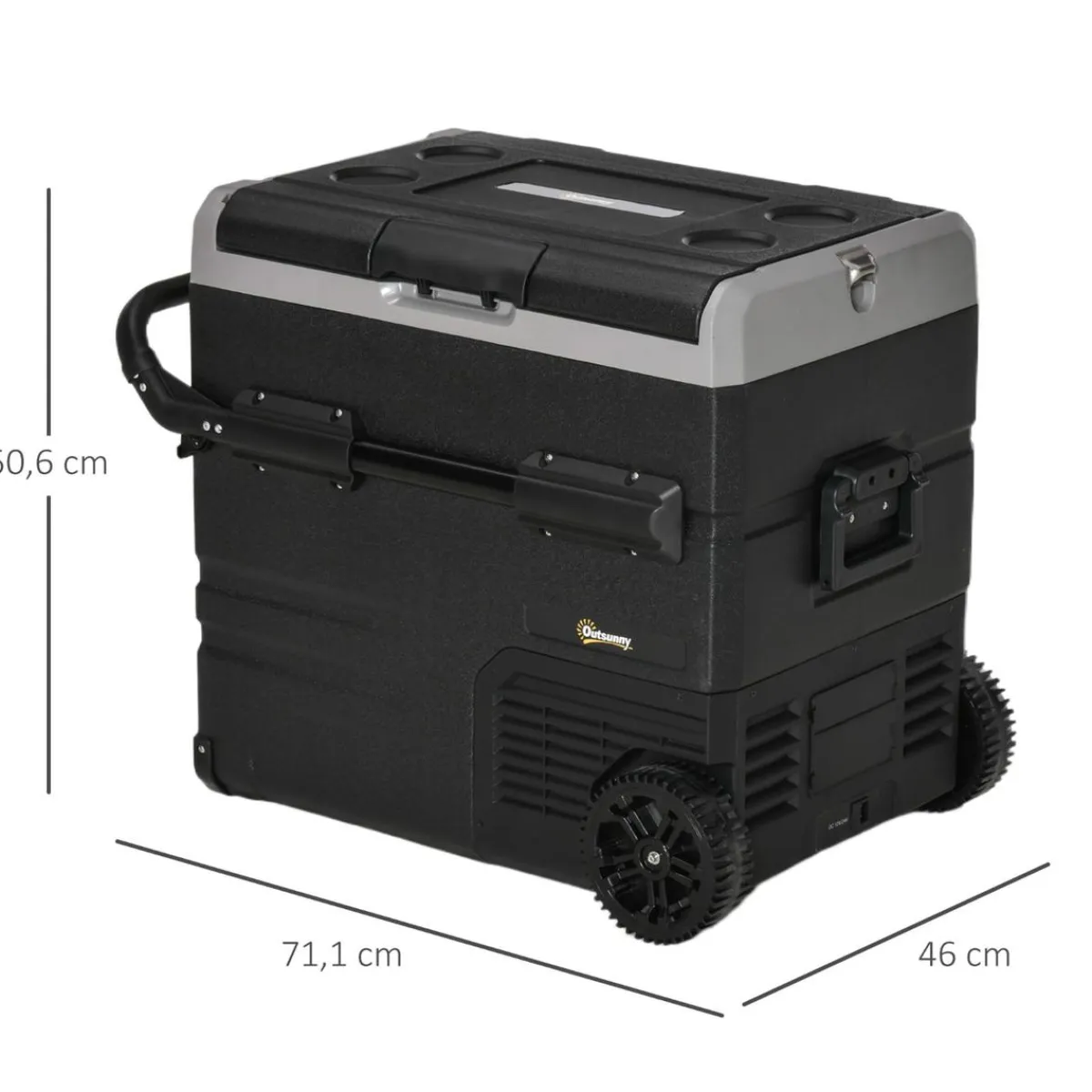 Best - Nevera congelador portatil 45L Negro Figuras De Acción