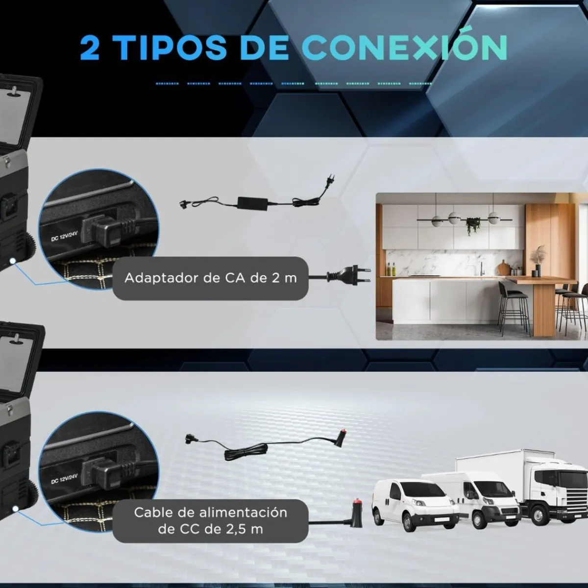 Best - Nevera congelador portatil 45L Negro Figuras De Acción