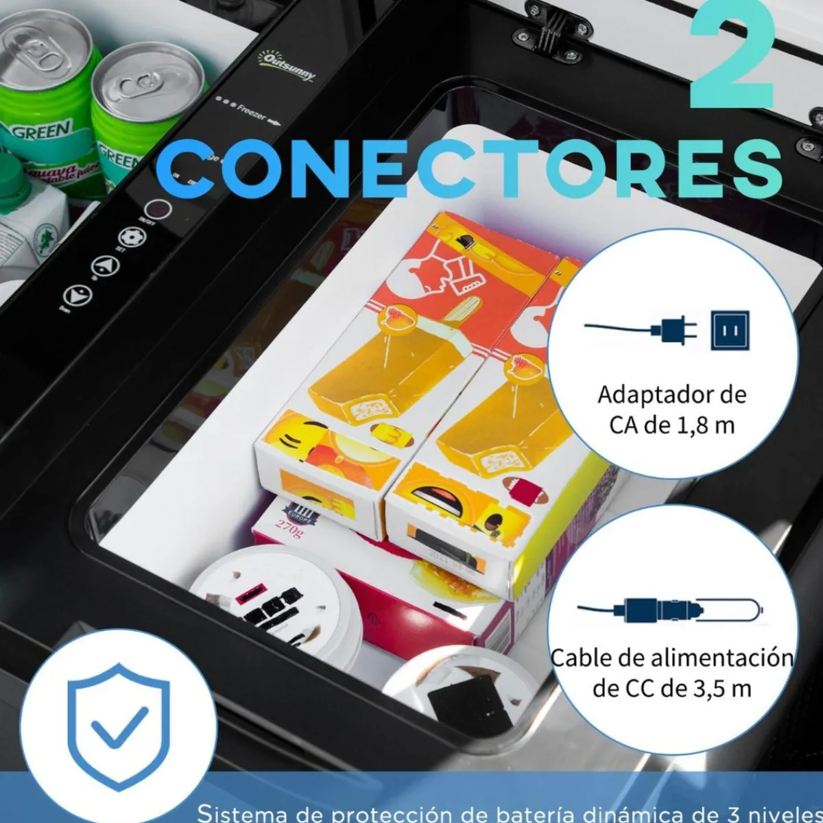 - Nevera congelador 45L Negro*Outsunny Sale