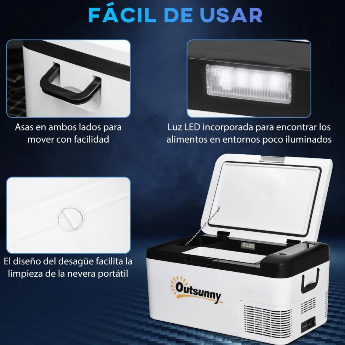 Clearance - Nevera congelador portatil 18L Blanco Figuras De Acción