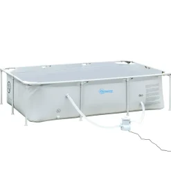 Sale - Piscina desmontable tubular gris 2.000 l con depuradora Piscinas Tubulares|Piscinas