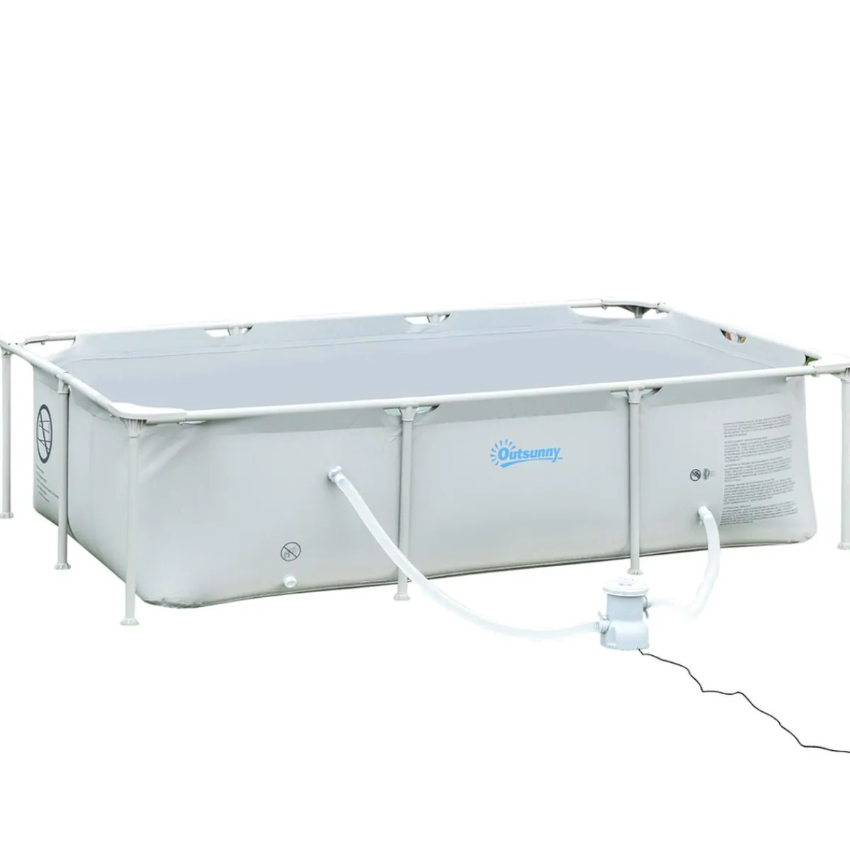 Sale - Piscina desmontable tubular gris 2.000 l con depuradora Piscinas Tubulares|Piscinas