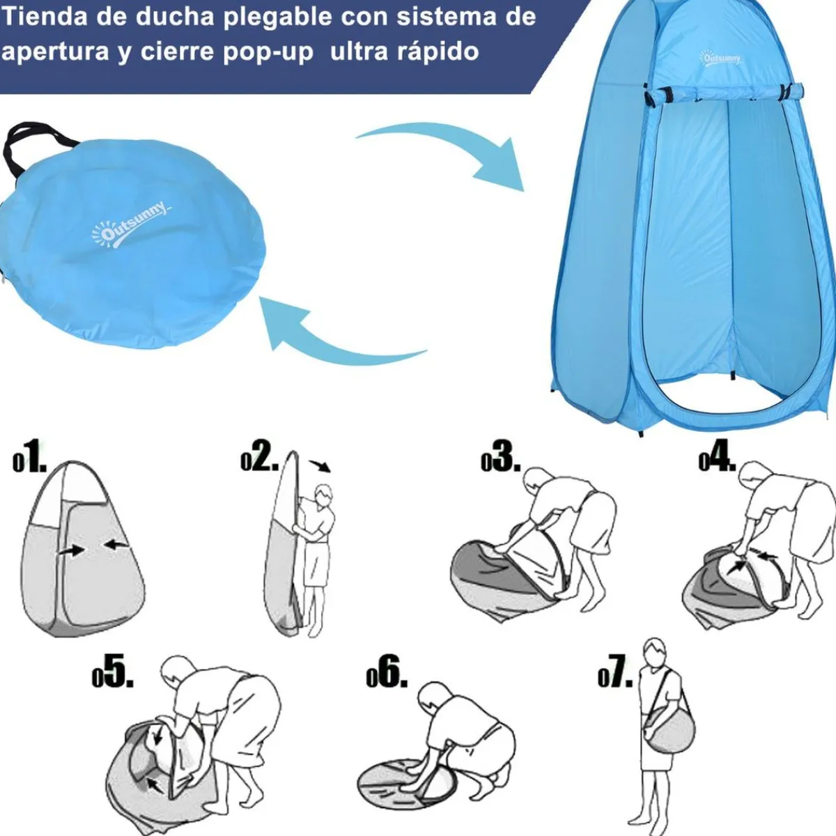 Discount - Tienda camping Pop Up Azul Juguetes De Verano