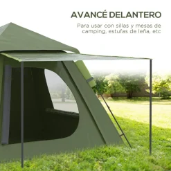 Hot - Tienda de campaña Pop Up 210x210x150cm Verde Juguetes De Verano