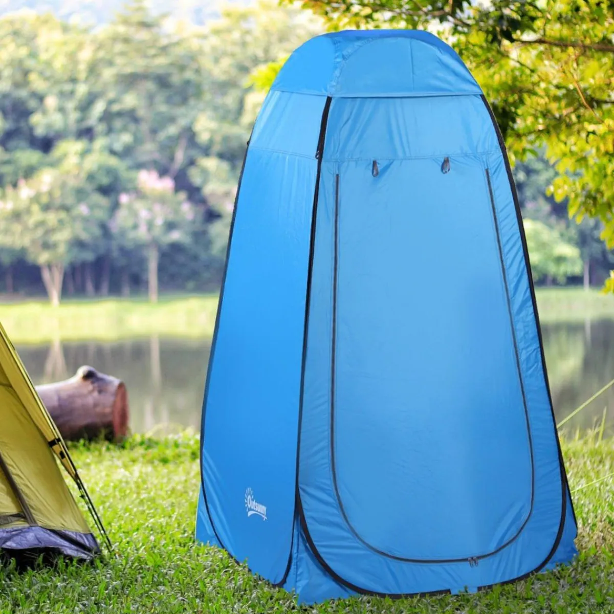 - Tienda vestidor plegable 120x120x190 cm Azul*Outsunny
