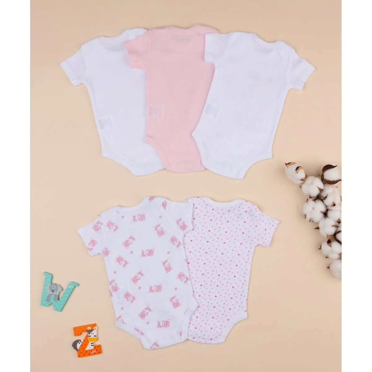 Best Pack 5 bodies manga corta Recién Nacido·Ropa Y Accesorios|Ropa Y Accesorios·Bodies