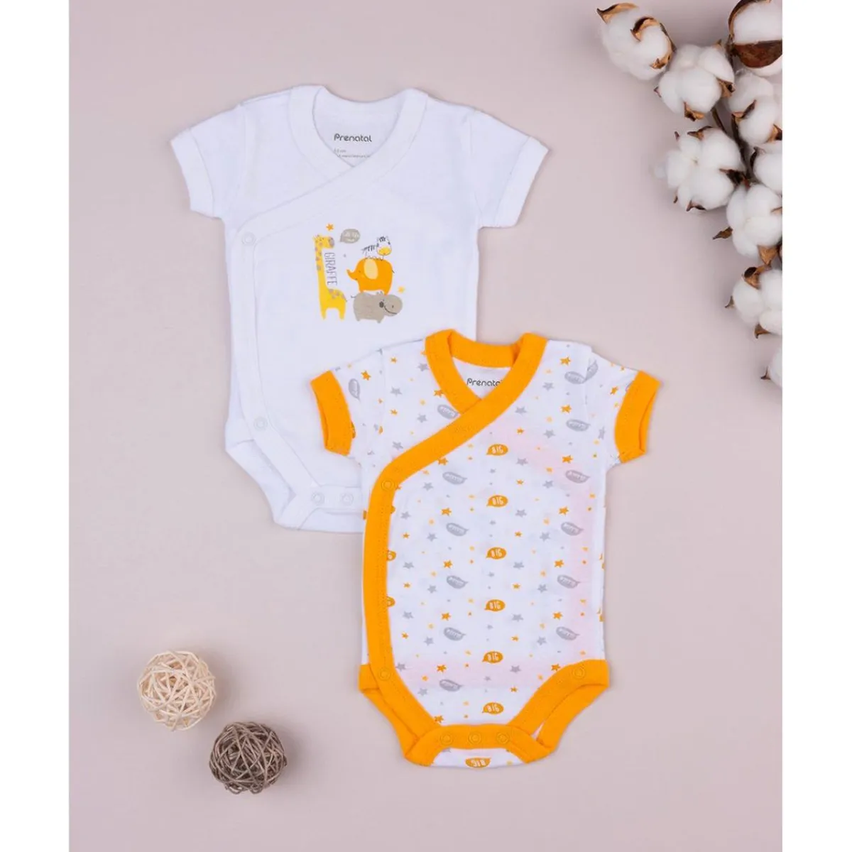 Pack 2 body recién nacido animalitos*Prenatal