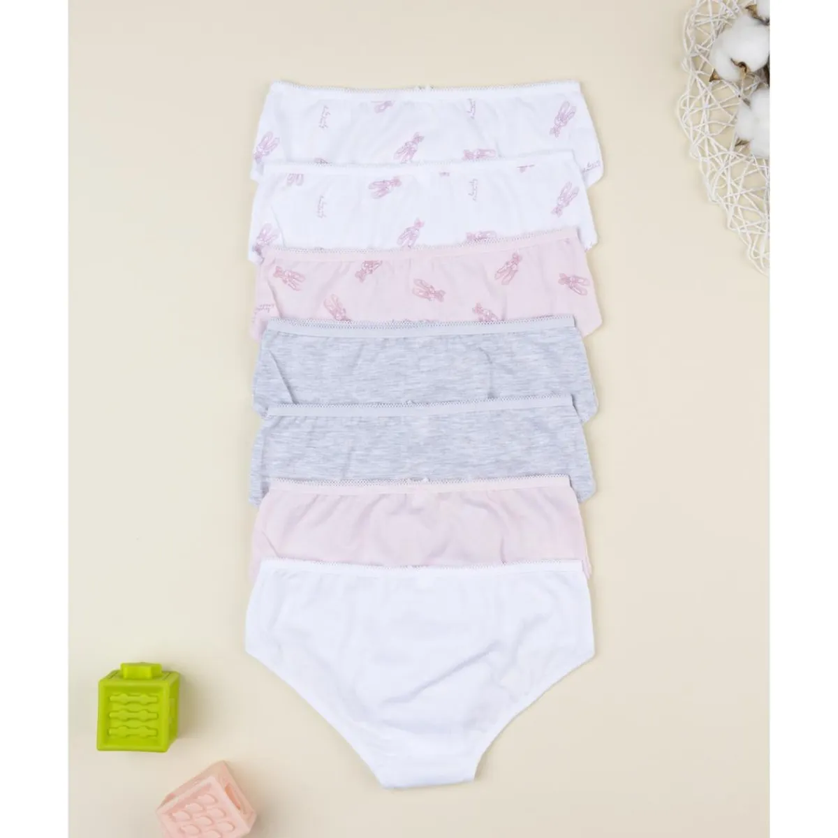 Pack 7 braguitas danza para niña*Prenatal Discount