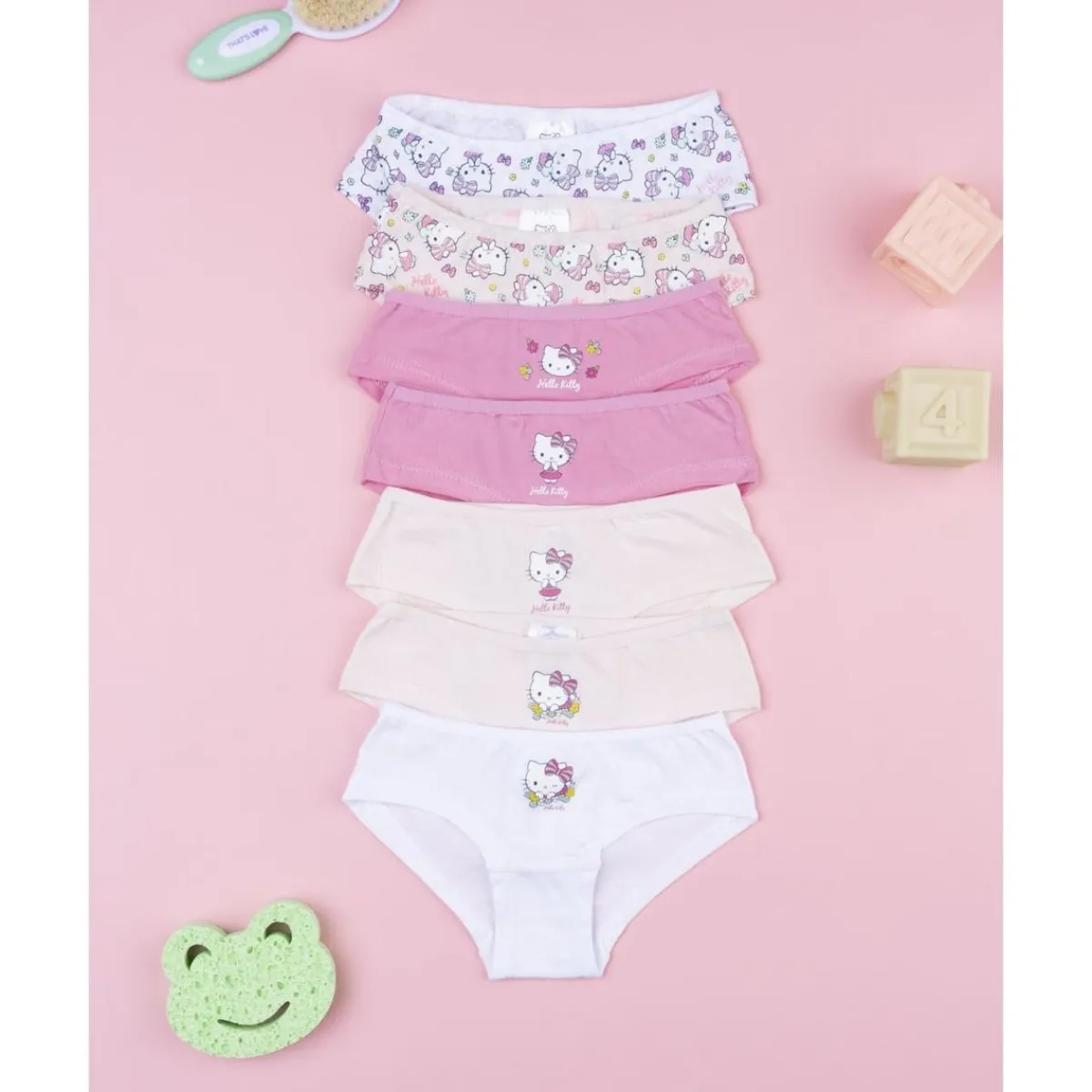 Clearance Pack 7 braguitas para niña Hello Kitty Descanso Y Ropa Interior·Infantil 2-10 Años
