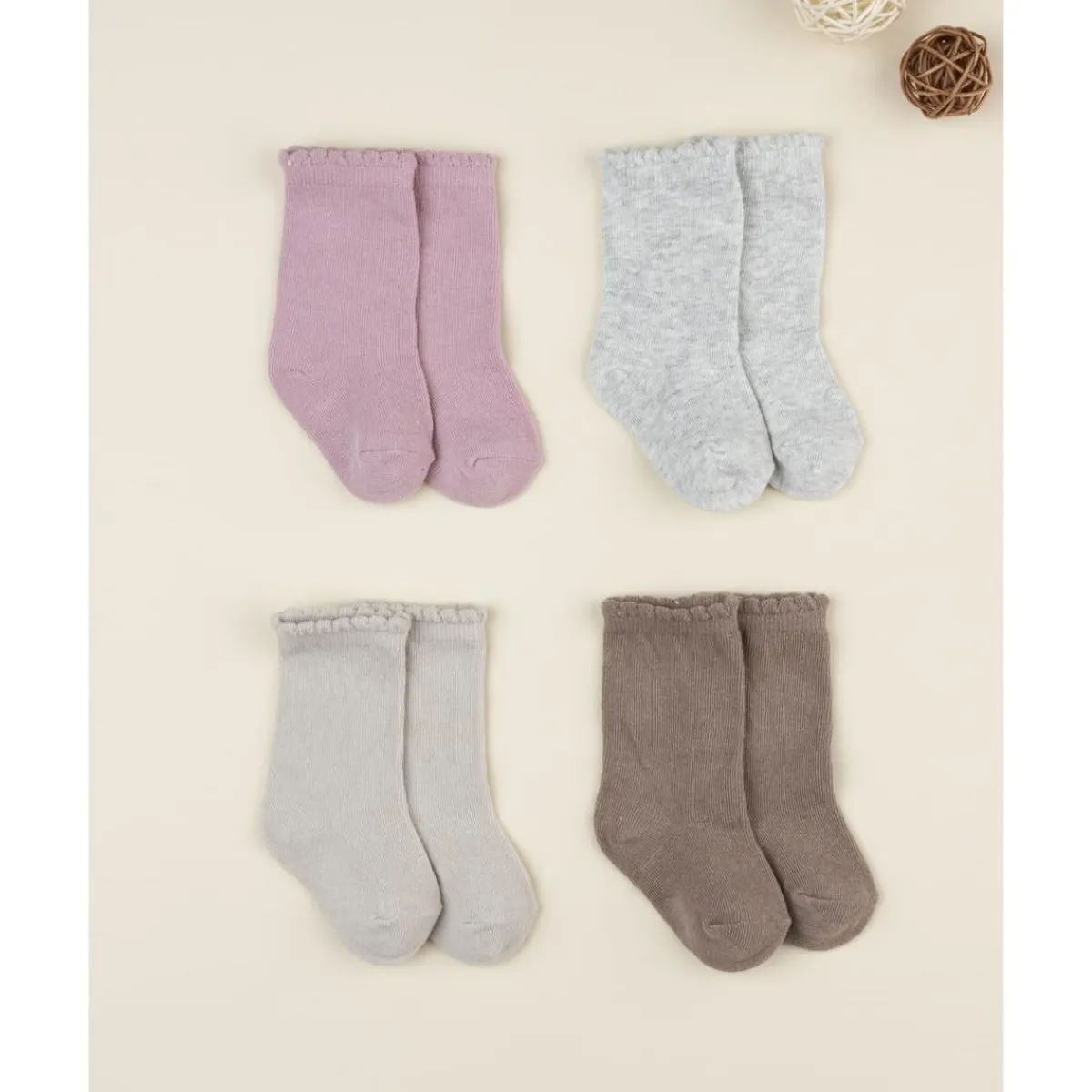 Pack 4 calcetines altos niña colores otoño Calzado Y Accesorios·Accesorios Y Complementos