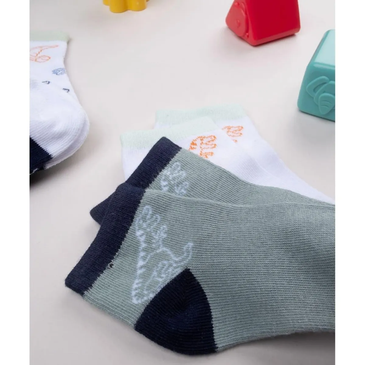 Pack 5 calcetines Dinosaurios para niño*Prenatal New