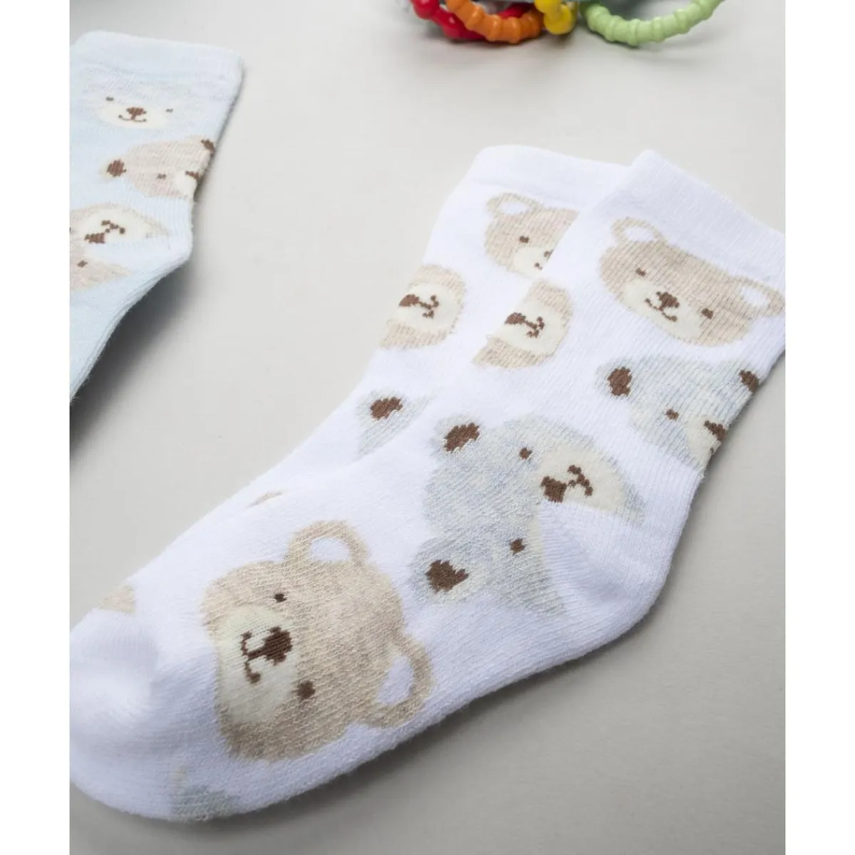 New Pack 2 calcetines para niño blanco/gris con ositos Recién Nacido·Ropa Y Accesorios|Ropa Y Accesorios·Zapatos Y Calcetines