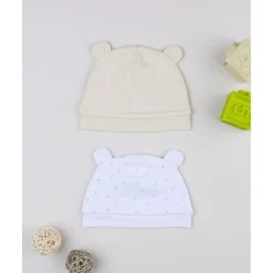 Online Pack 2 gorros de recién nacida en tonos crema y beige Recién Nacido·Primeras Salidas|Primeras Salidas·Gorros, Viseras Y Manoplas