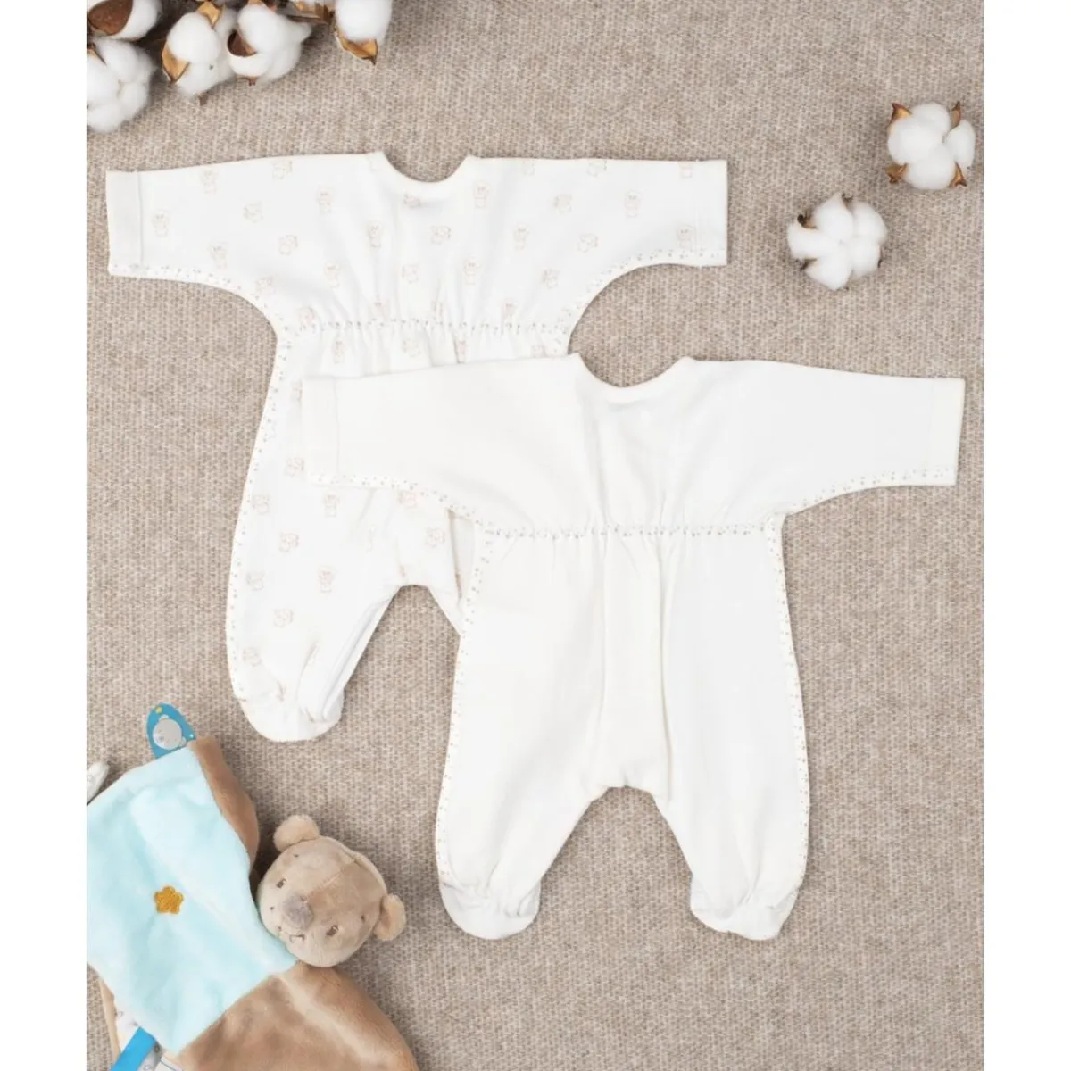 Pack 2 Peleles Extrasmall "Ositos"*Prenatal Outlet