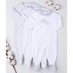 Pack 3 peleles unisex 'gris'*Prenatal New