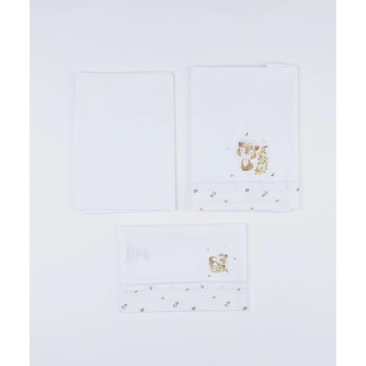 Hot Pack 3 piezas cuna/capazo – estampado otoñal con perrito Ropa De Cama·Sábanas Y Mantas|Recién Nacido·Ropa De Cama