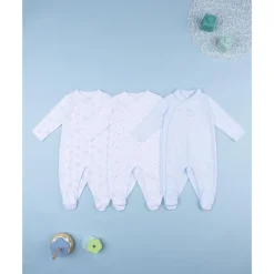 Pack 3 pijamas de bebé niño con estampado de perritos*Prenatal Clearance