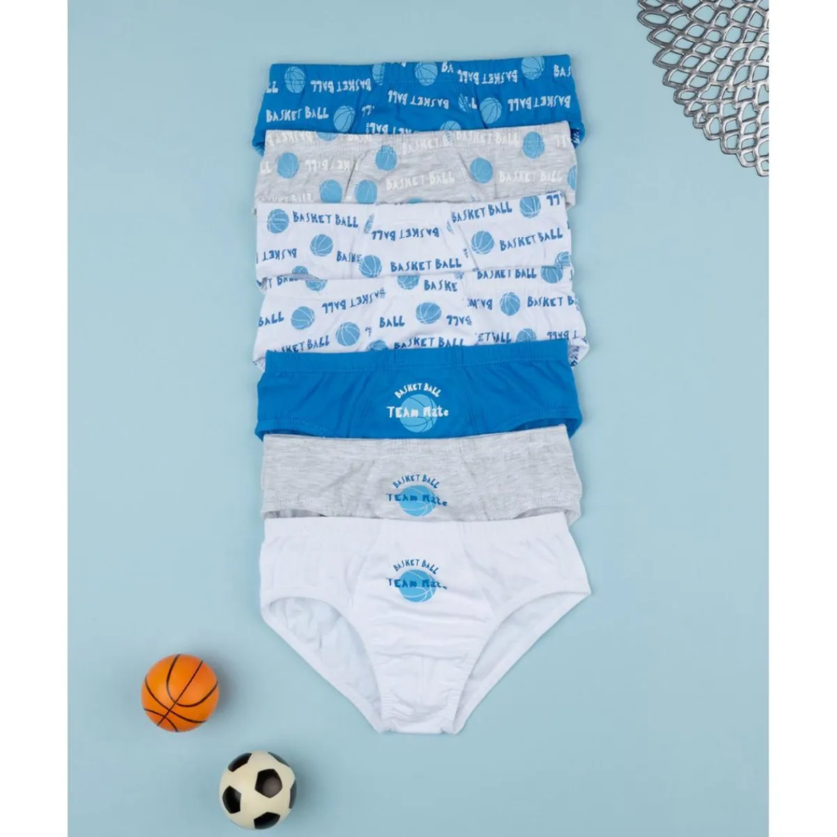 Clearance Pack 7 slip bimbo basket Descanso Y Ropa Interior·Infantil 2-10 Años
