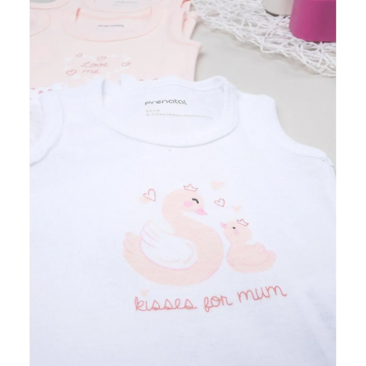 Pack de 5 bodies niña sin mangas*Prenatal Hot