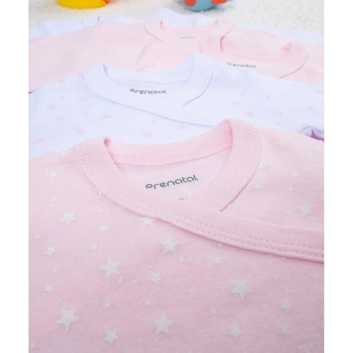 Online Pack de 5 bodies rosas, blancos y con estrellitas Ropa Y Accesorios·Bodies|Recién Nacido·Ropa Y Accesorios